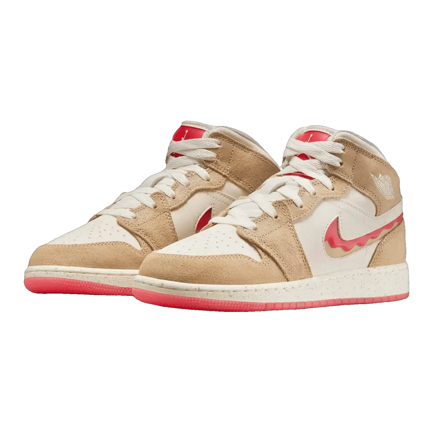 Nike Air Jordan 1 Mid SE Peanut Butter & Jelly (GS) Side