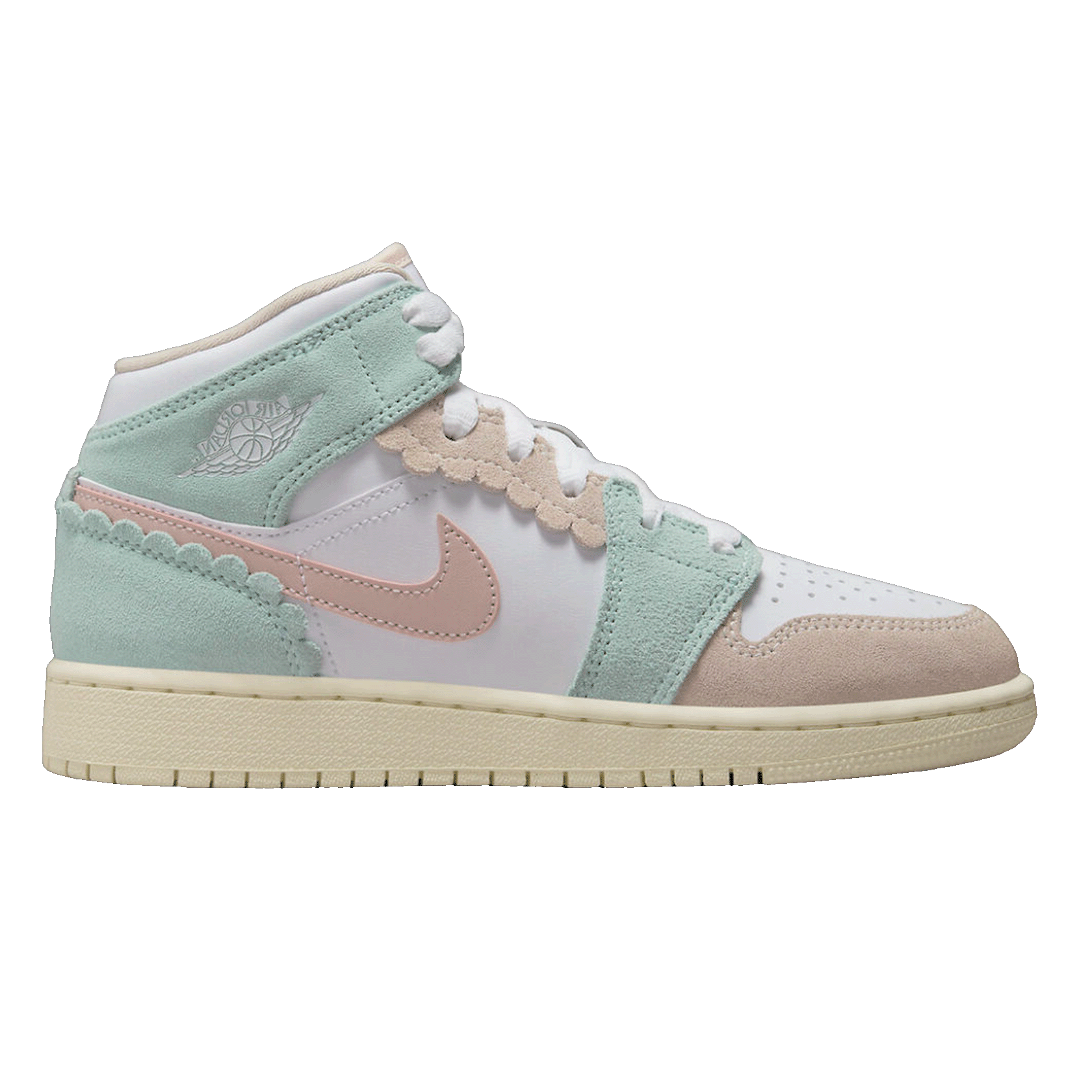Nike Air Jordan 1 Mid SE Pink Oxford (GS)