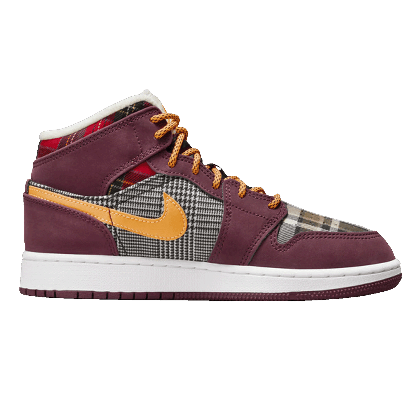 Nike Air Jordan 1 Mid SE Plaid (GS)