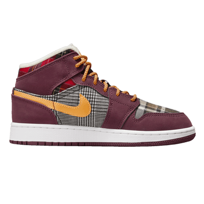 Nike Air Jordan 1 Mid SE Plaid (GS)