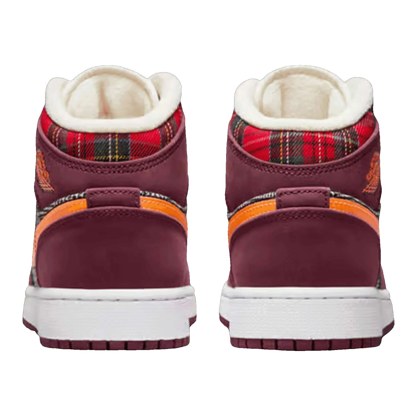 Nike Air Jordan 1 Mid SE Plaid (GS) Back