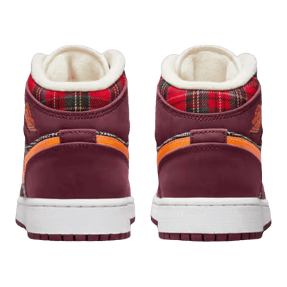 Nike Air Jordan 1 Mid SE Plaid (GS) Back