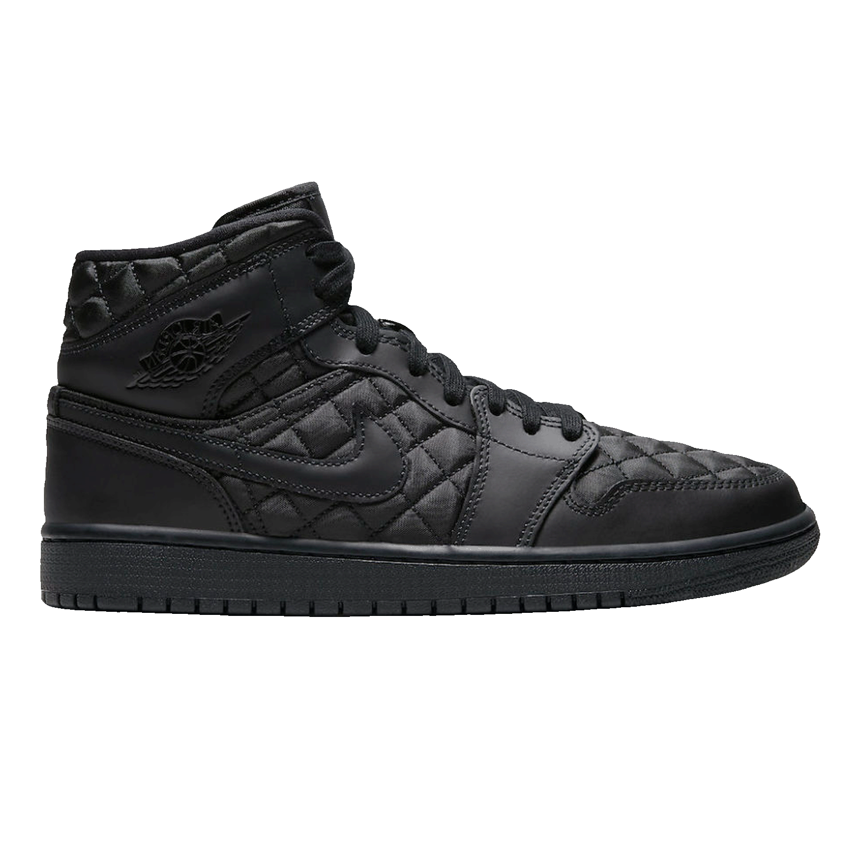 Nike Air Jordan 1 Mid SE Quilted Black (W)
