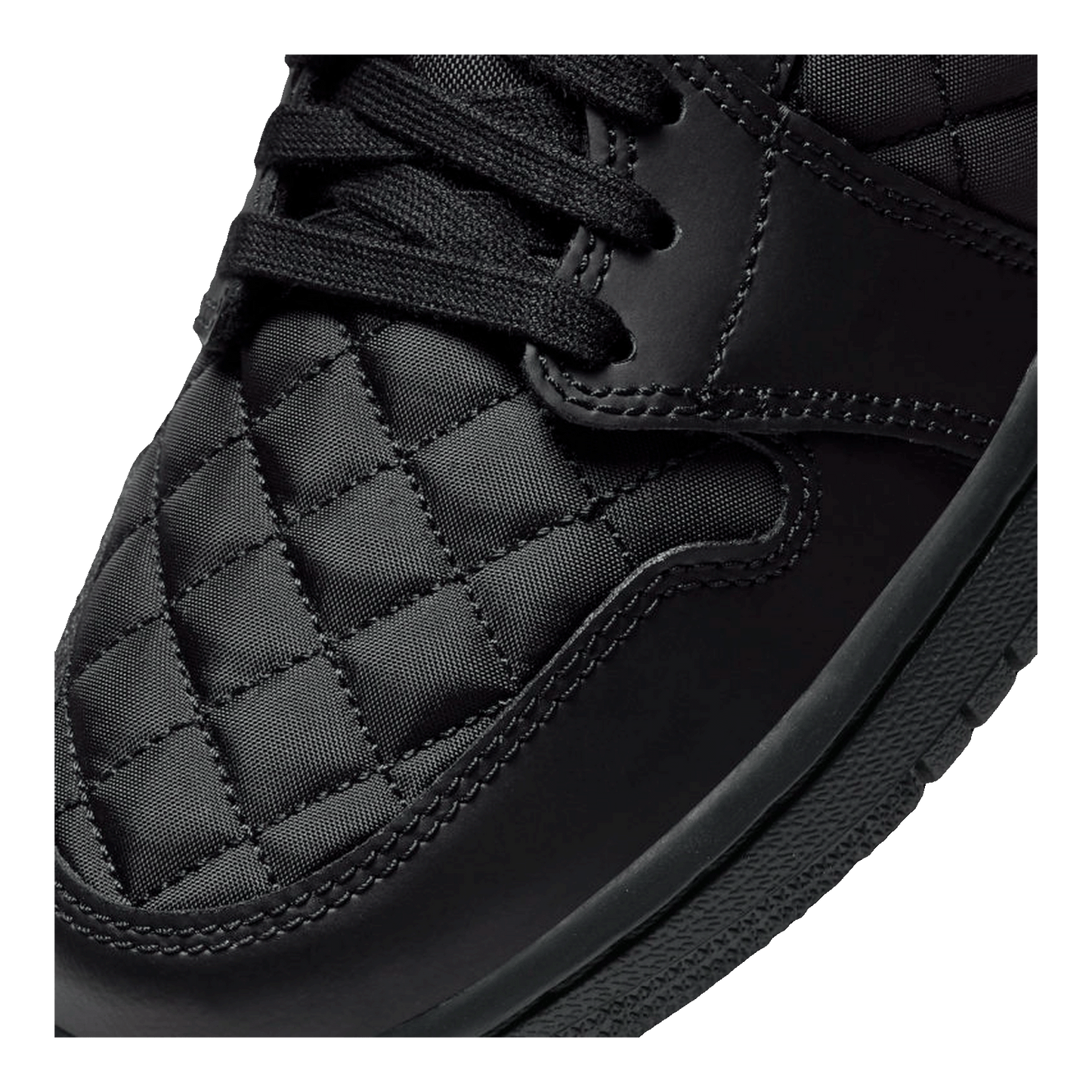 Nike Air Jordan 1 Mid SE Quilted Black (W) Detail