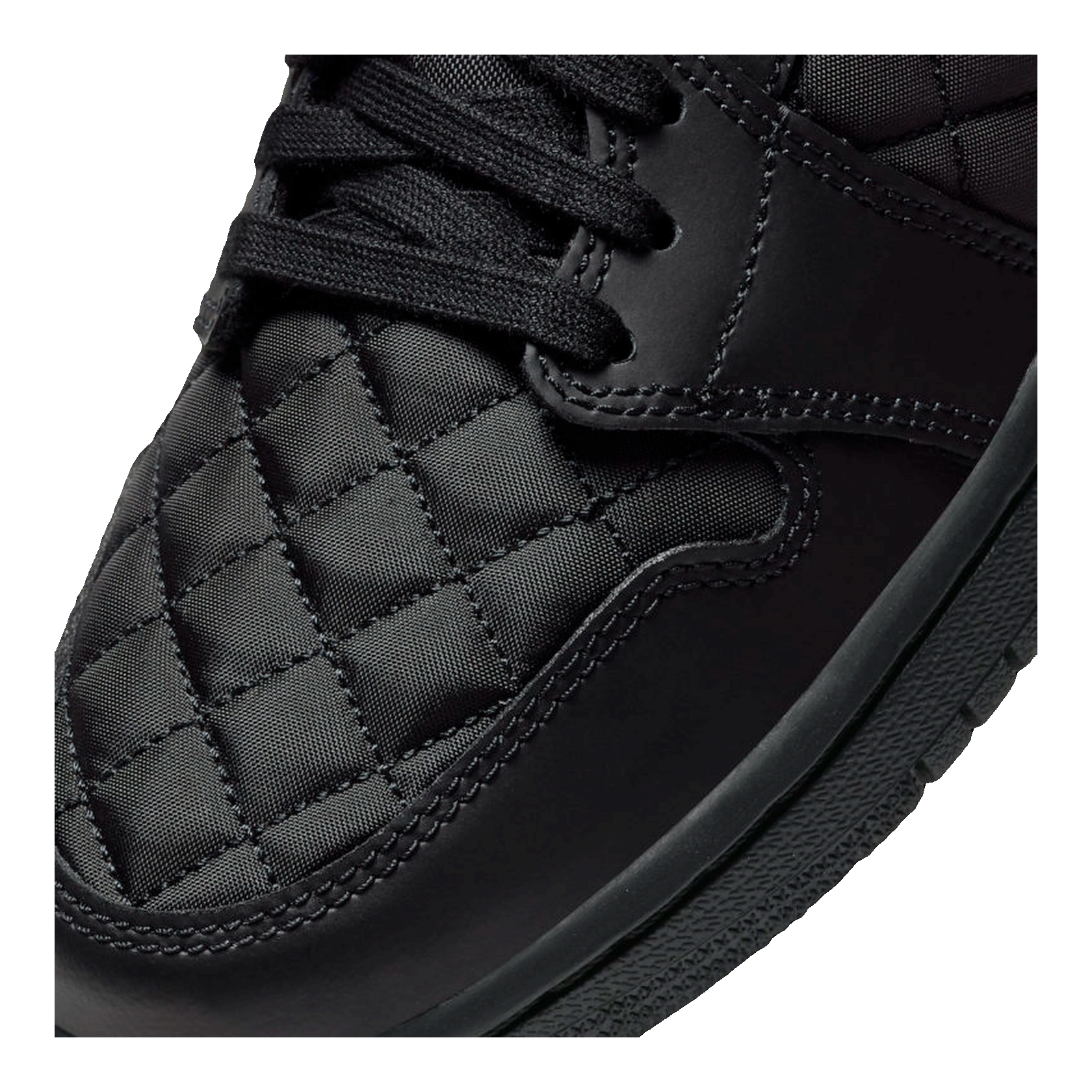 Nike Air Jordan 1 Mid SE Quilted Black (W) Detail