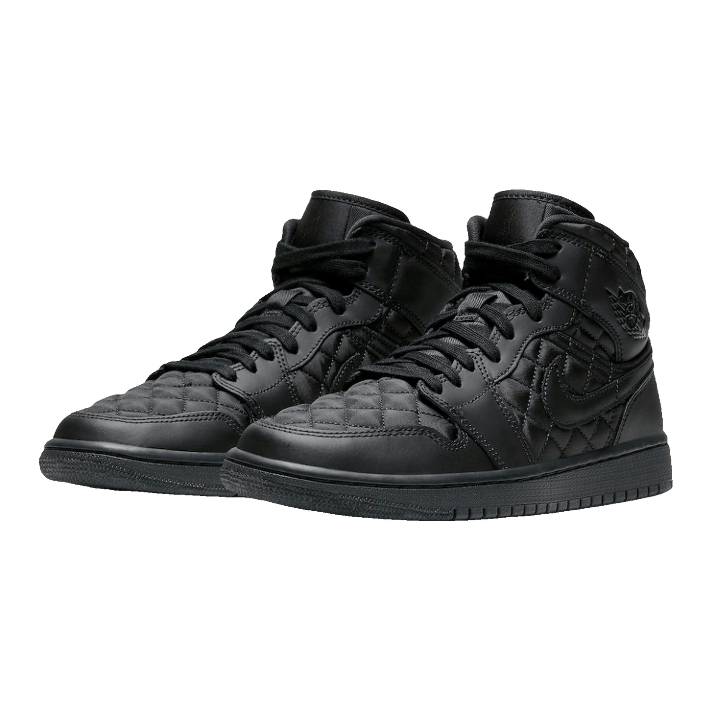 Nike Air Jordan 1 Mid SE Quilted Black (W) Side
