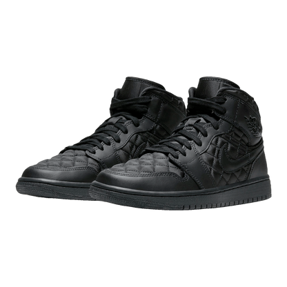 Nike Air Jordan 1 Mid SE Quilted Black (W) Side