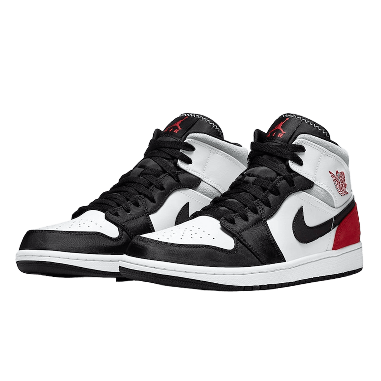 Nike Air Jordan 1 Mid SE Red Black Toe Side
