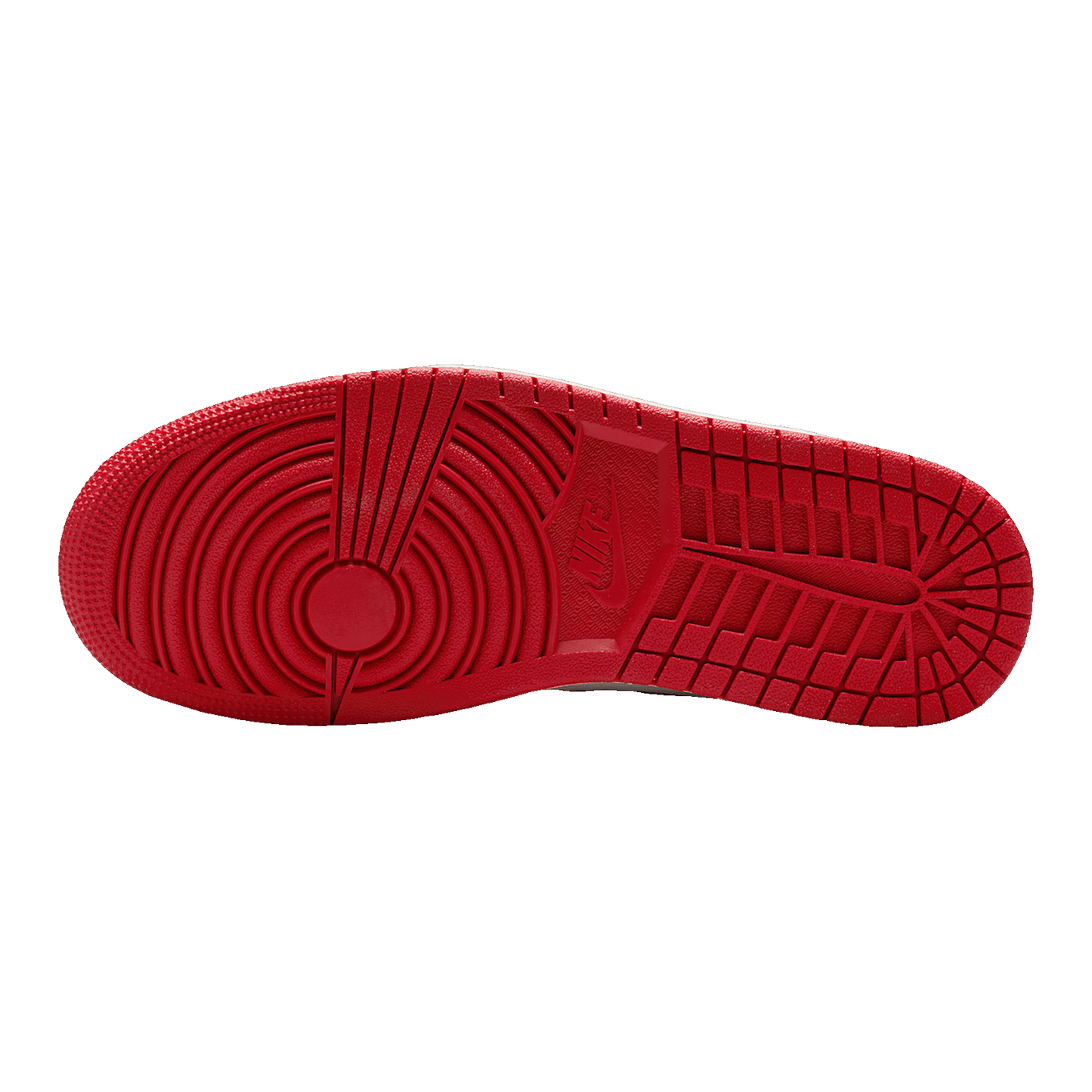 Nike Air Jordan 1 Mid SE Red Cracked Leather (W) Sohle