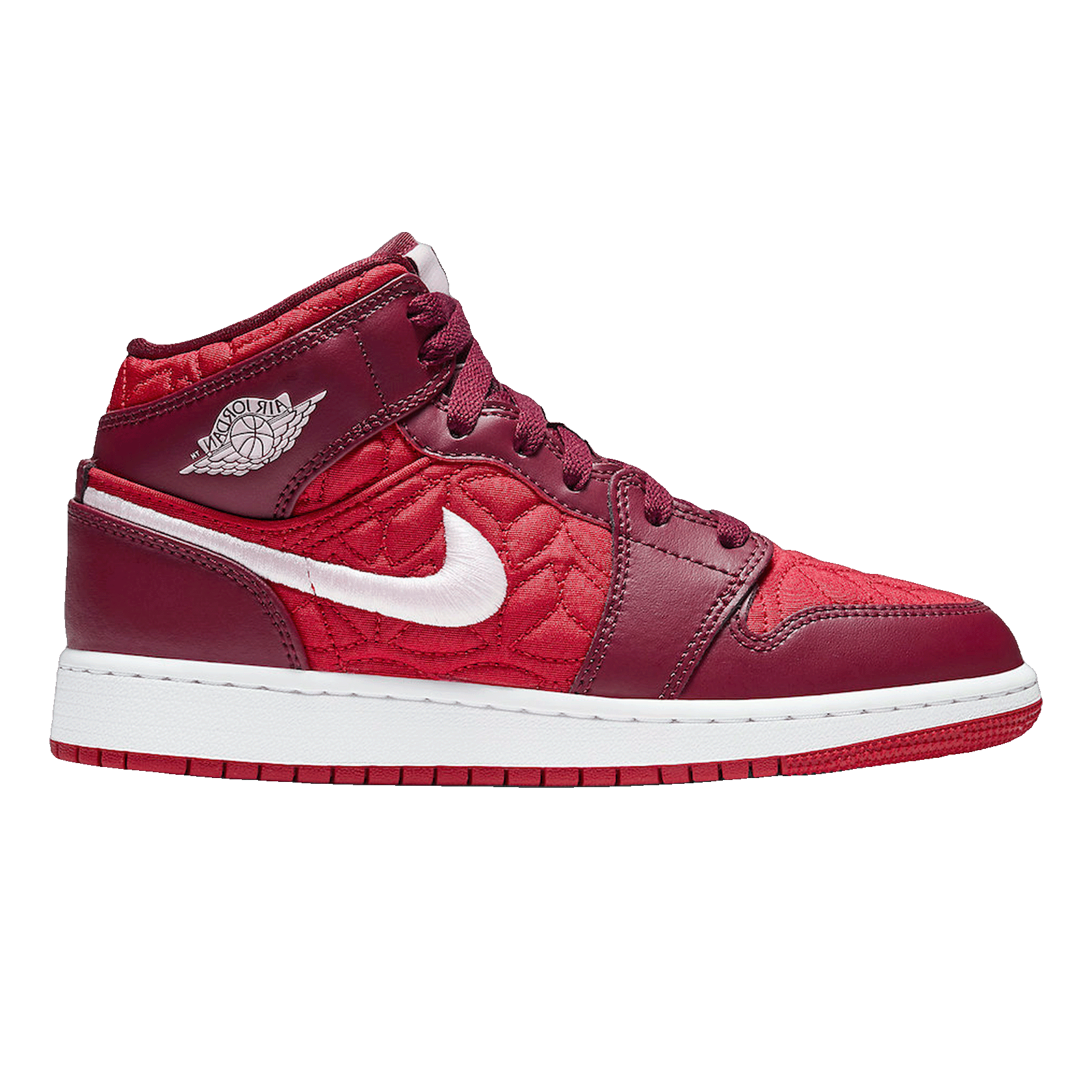 Nike Air Jordan 1 Mid SE Red Quilt (GS)