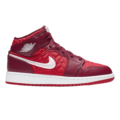 Nike Air Jordan 1 Mid SE Red Quilt (GS)