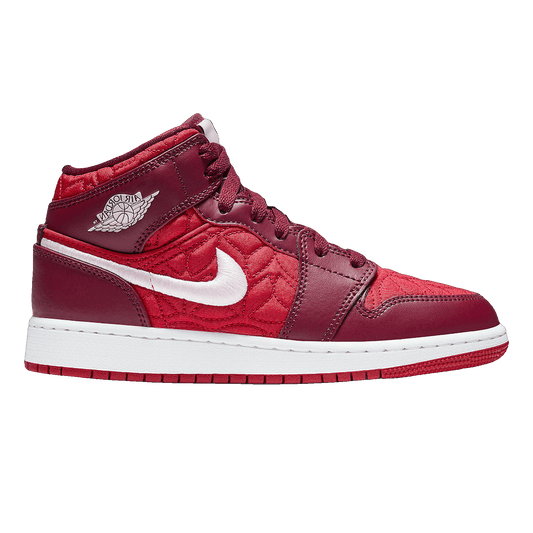 Nike Air Jordan 1 Mid SE Red Quilt (GS)