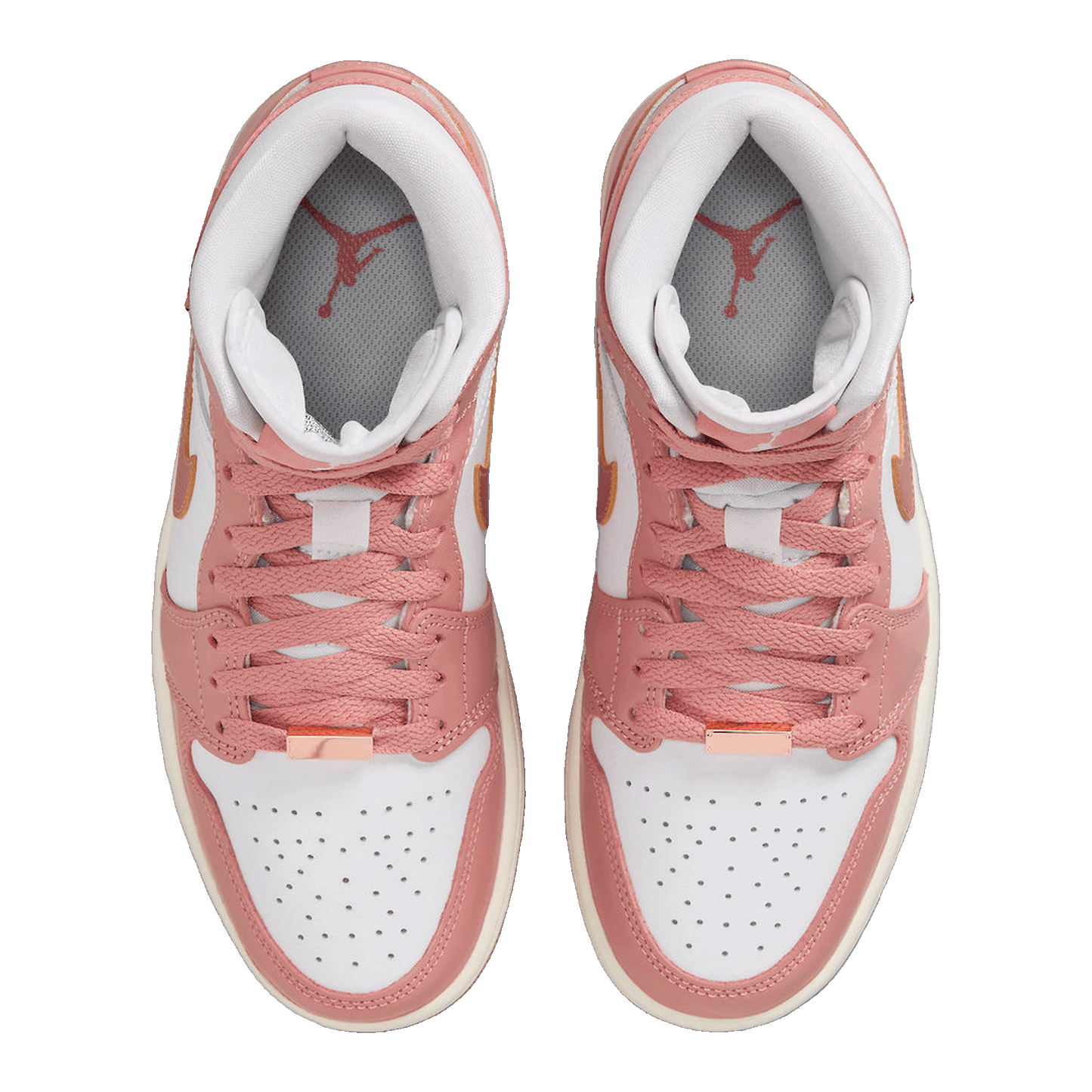 Nike Air Jordan 1 Mid SE Red Stardust (W) Oben