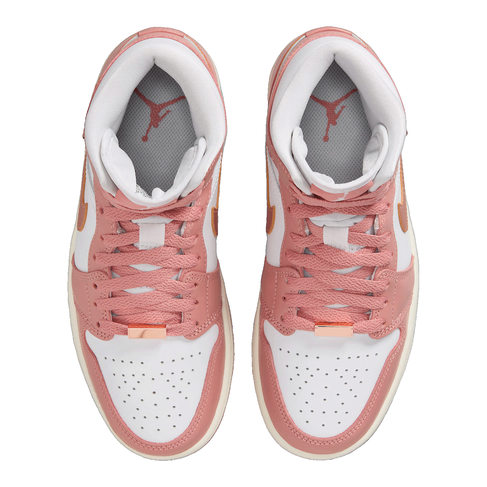 Nike Air Jordan 1 Mid SE Red Stardust (W) Oben