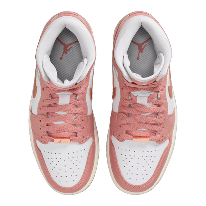 Nike Air Jordan 1 Mid SE Red Stardust (W) Oben