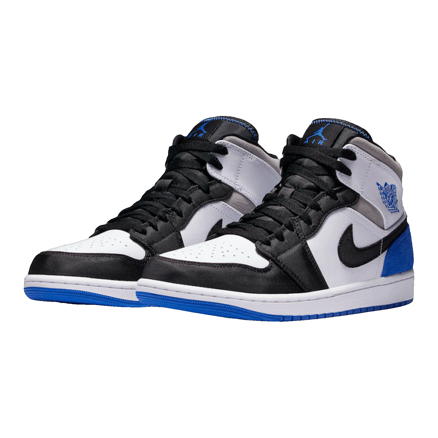 Nike Air Jordan 1 Mid SE Royal Black Toe Side