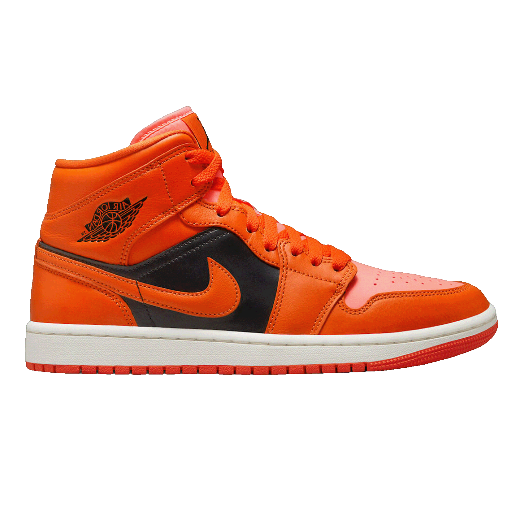 Nike Air Jordan 1 Mid SE Rush Orange Crimson Bliss (W)