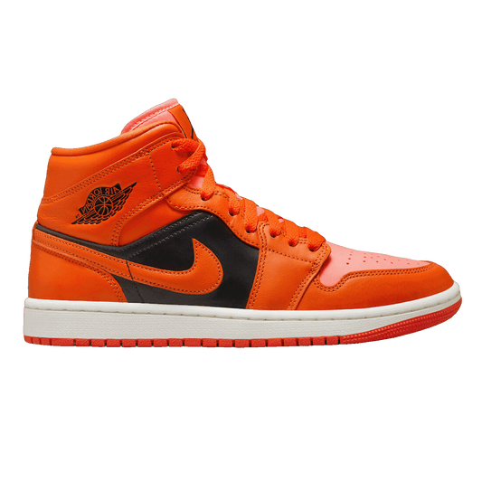 Nike Air Jordan 1 Mid SE Rush Orange Crimson Bliss (W)