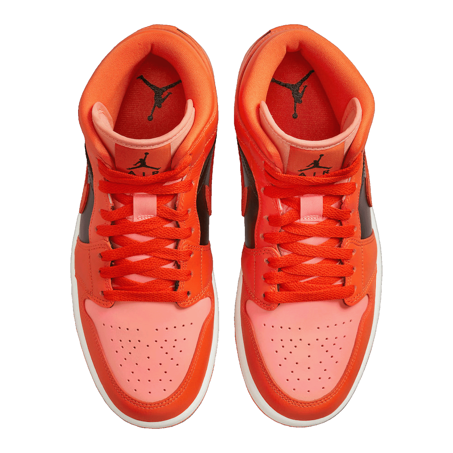 Nike Air Jordan 1 Mid SE Rush Orange Crimson Bliss (W) Oben