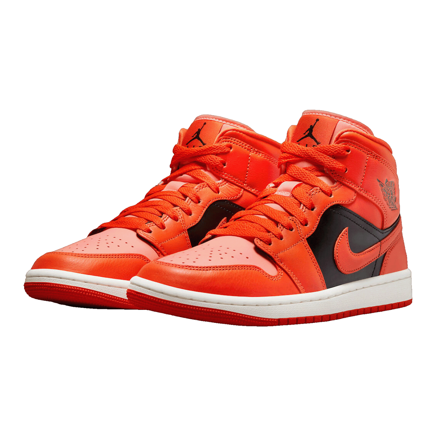 Nike Air Jordan 1 Mid SE Rush Orange Crimson Bliss (W) Side
