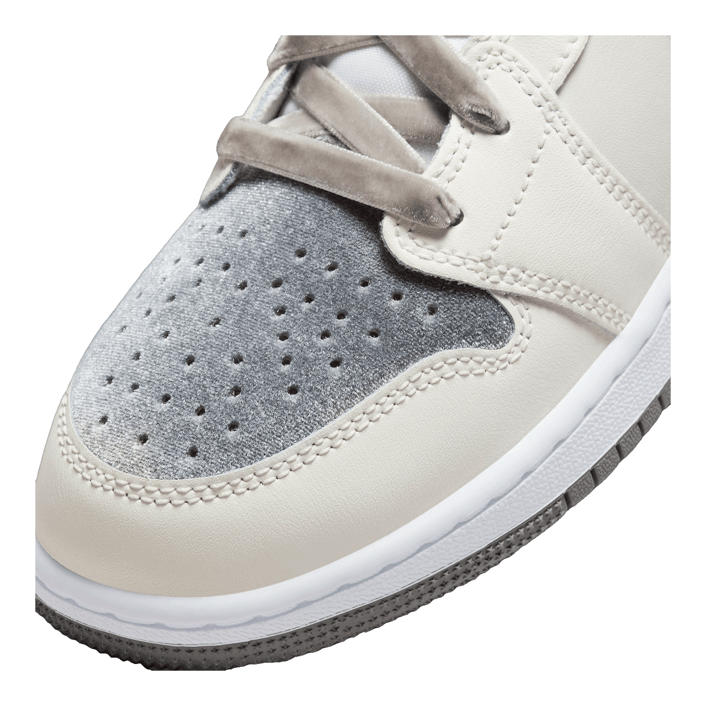 Nike Air Jordan 1 Mid SE Sail Metallic Gold Flat Pewter (GS)