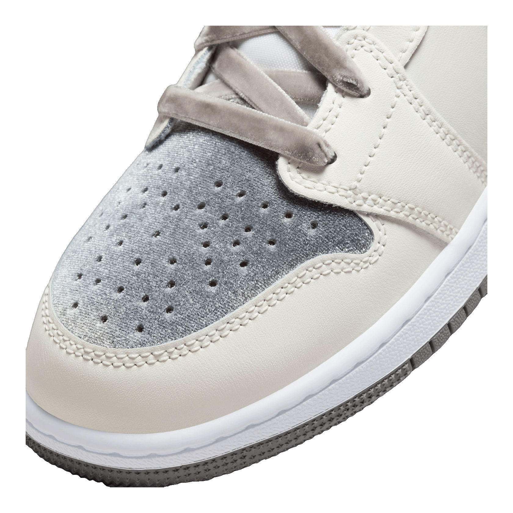 Nike Air Jordan 1 Mid SE Sail Metallic Gold Flat Pewter (GS)