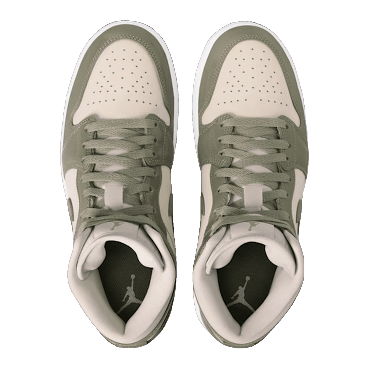 Nike Air Jordan 1 Mid SE Sea Glass Oil Green (W) Oben