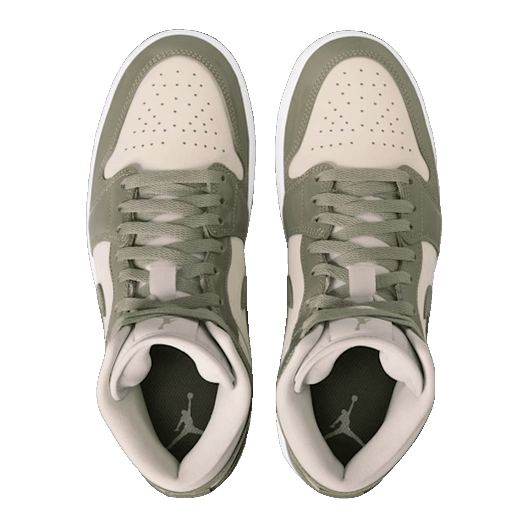 Nike Air Jordan 1 Mid SE Sea Glass Oil Green (W) Oben