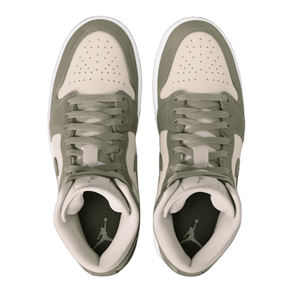 Nike Air Jordan 1 Mid SE Sea Glass Oil Green (W) Oben