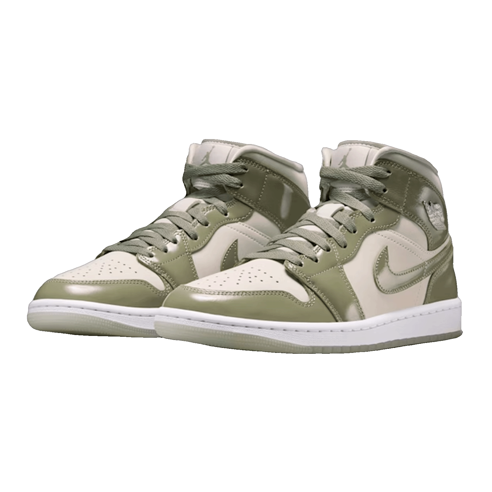 Nike Air Jordan 1 Mid SE Sea Glass Oil Green (W) Side