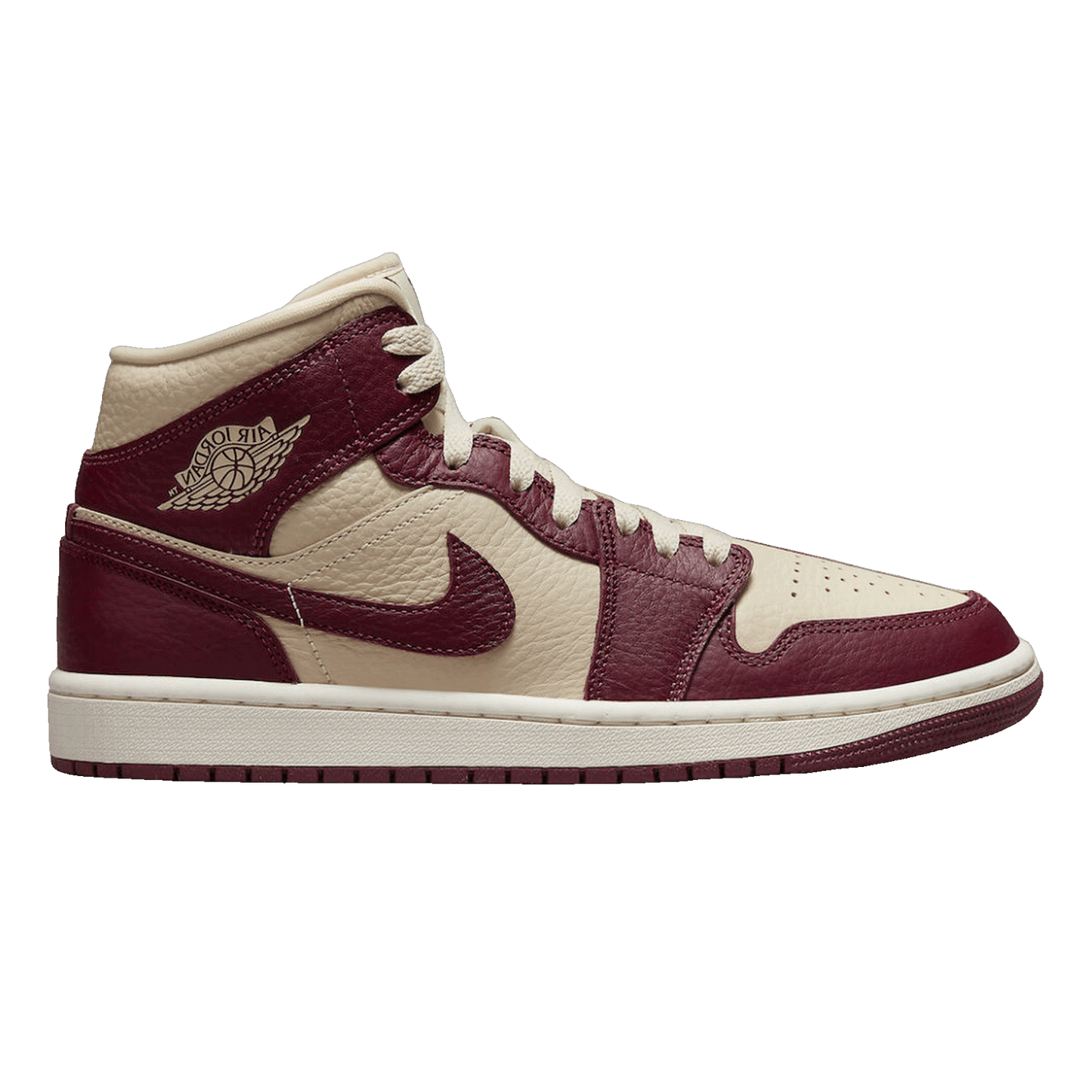 Nike Air Jordan 1 Mid SE Split Beach Cherrywood Red (W)