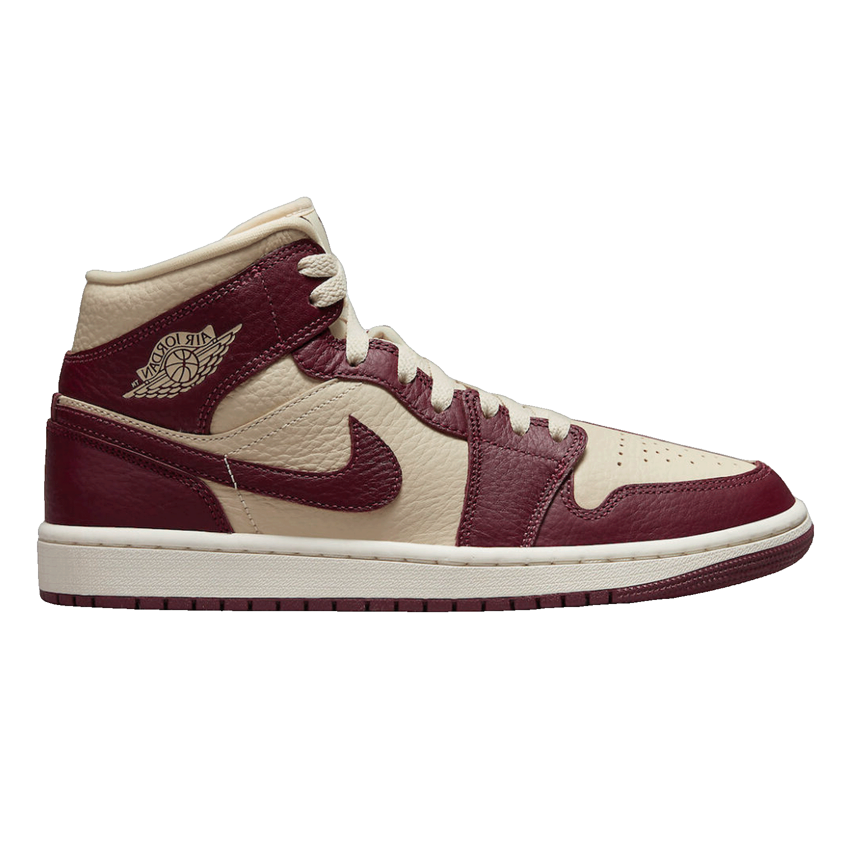 Nike Air Jordan 1 Mid SE Split Beach Cherrywood Red (W)