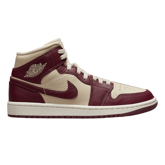 Nike Air Jordan 1 Mid SE Split Beach Cherrywood Red (W)