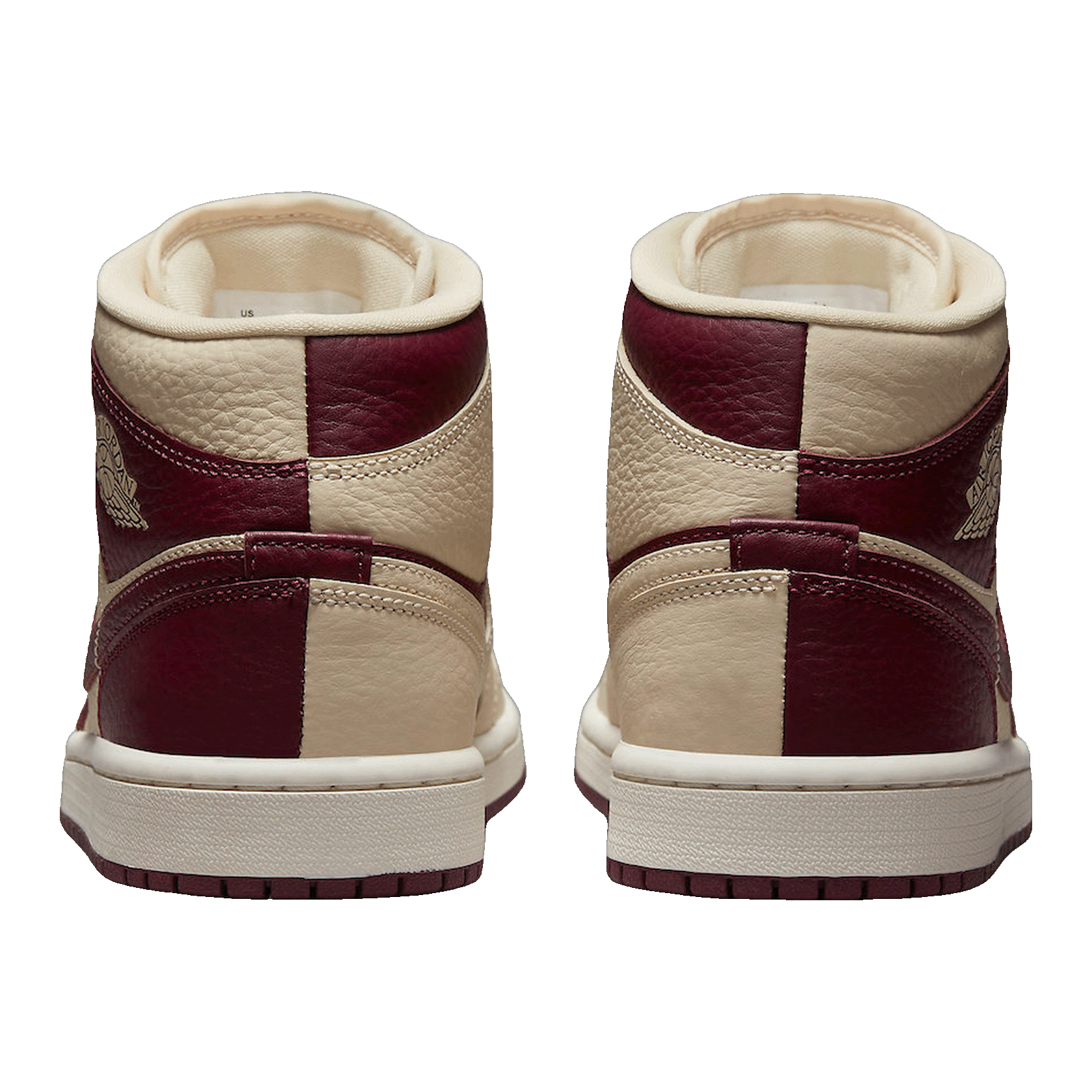 Nike Air Jordan 1 Mid SE Split Beach Cherrywood Red (W) Back