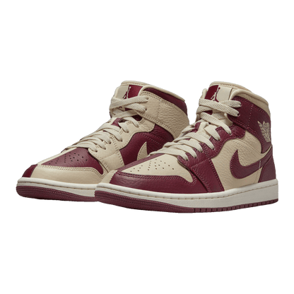 Nike Air Jordan 1 Mid SE Split Beach Cherrywood Red (W) Side