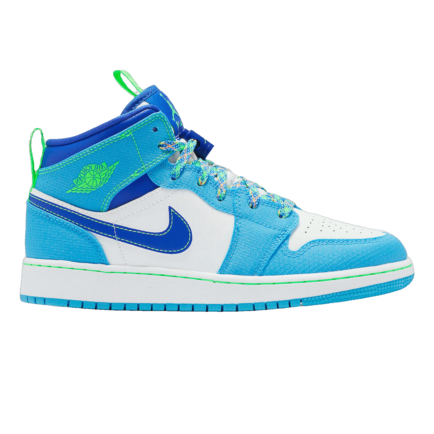 Nike Air Jordan 1 Mid SE Sprite Blue (GS)