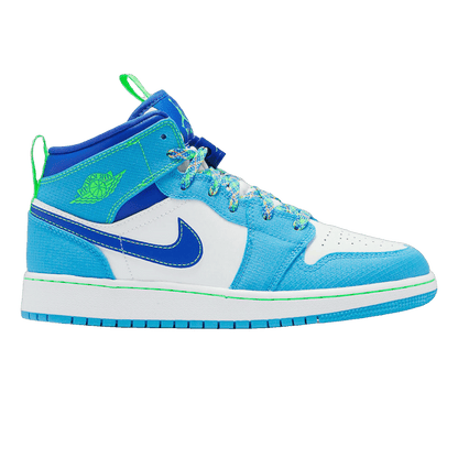 Nike Air Jordan 1 Mid SE Sprite Blue (GS)