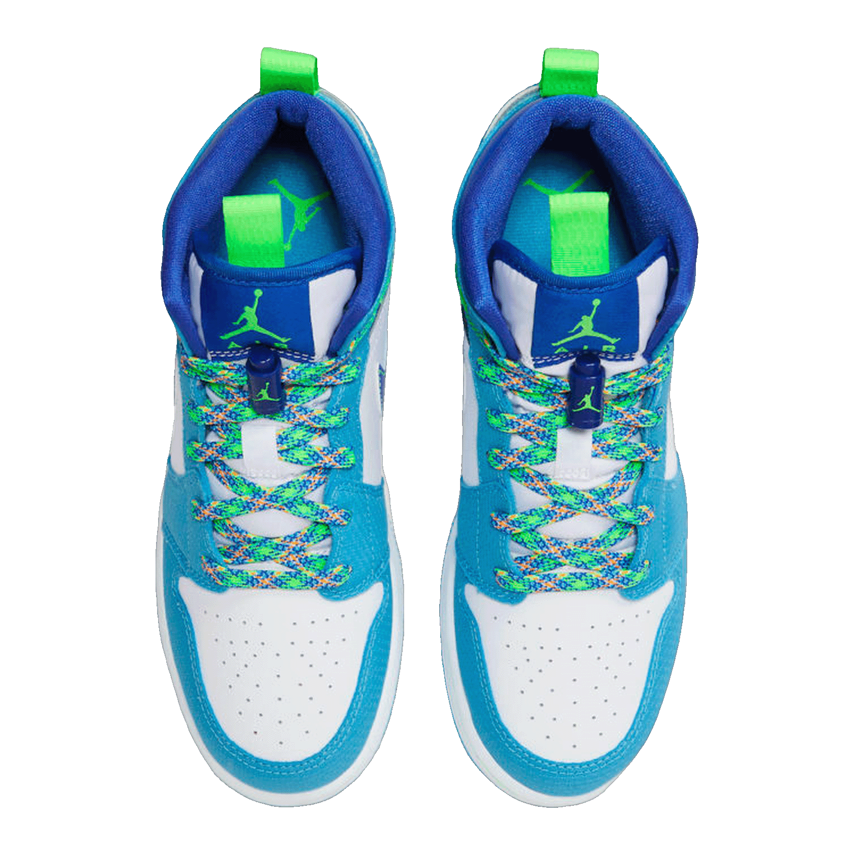 Nike Air Jordan 1 Mid SE Sprite Blue (GS) Oben