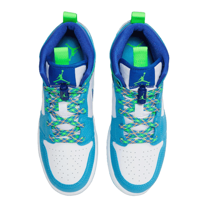 Nike Air Jordan 1 Mid SE Sprite Blue (GS) Oben