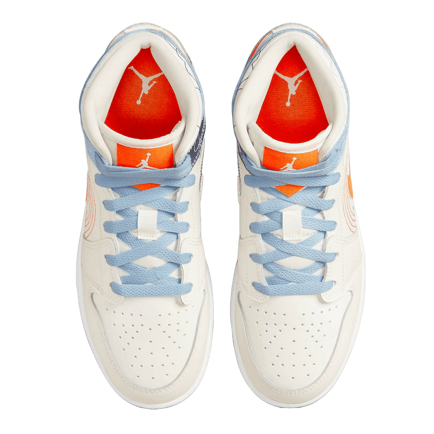 Nike Air Jordan 1 Mid SE Stitch (GS) Oben