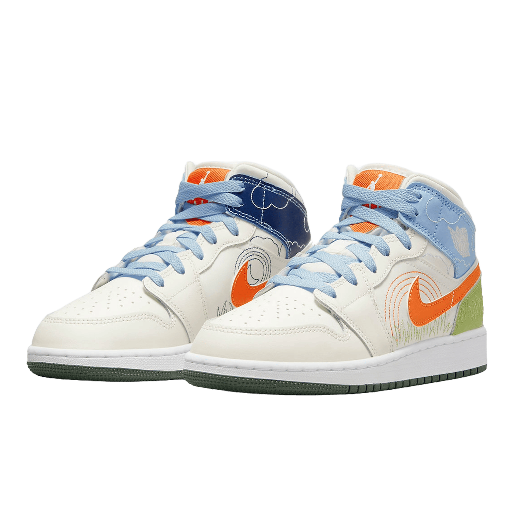 Nike Air Jordan 1 Mid SE Stitch (GS) Side
