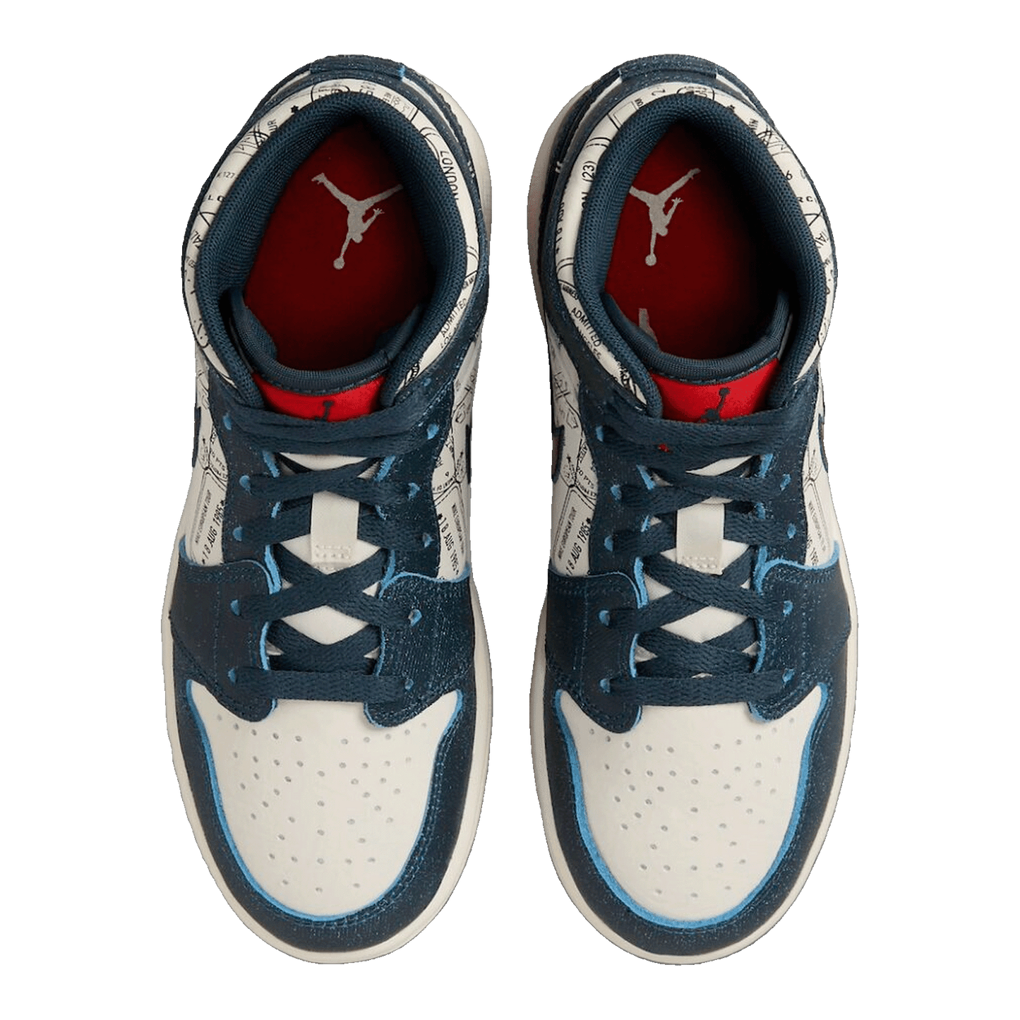 Nike Air Jordan 1 Mid SE Take Flight Gold Swoosh (GS) Oben