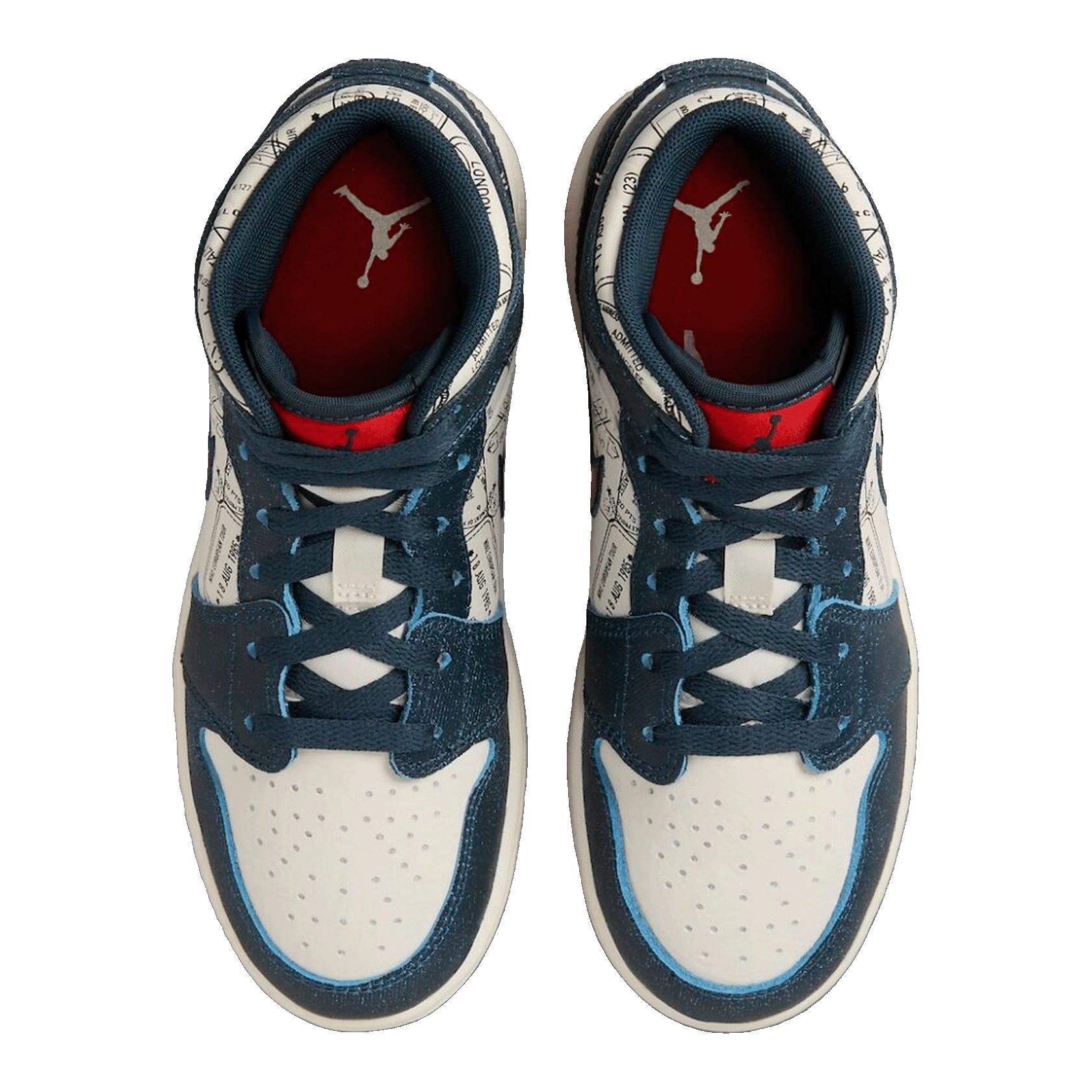 Nike Air Jordan 1 Mid SE Take Flight Gold Swoosh (GS) Oben