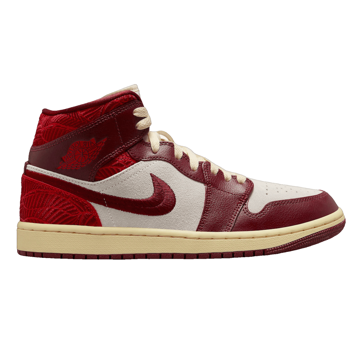 Nike Air Jordan 1 Mid SE Tiki Leaf Team Red (W)
