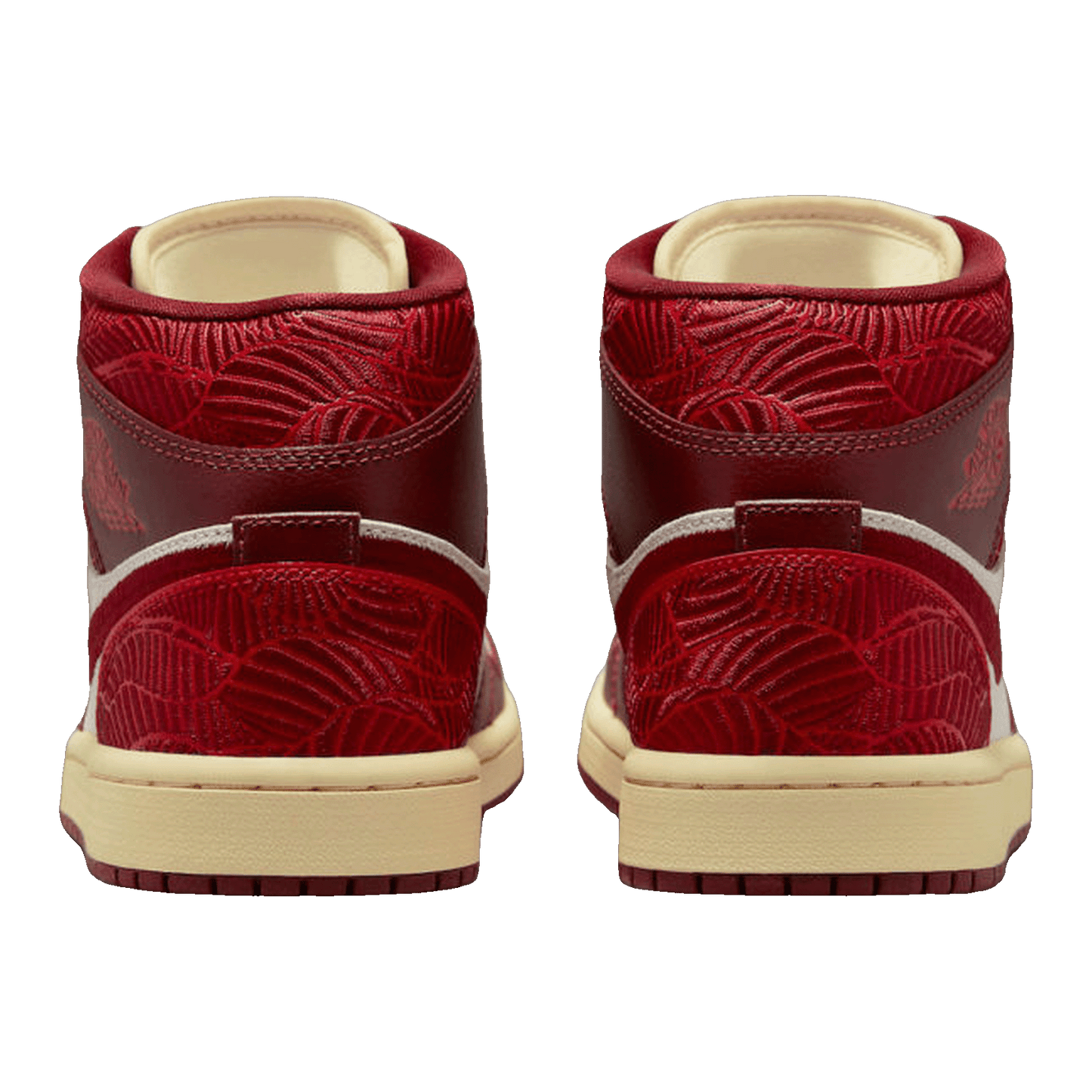 Nike Air Jordan 1 Mid SE Tiki Leaf Team Red (W) Back