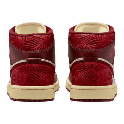 Nike Air Jordan 1 Mid SE Tiki Leaf Team Red (W) Back