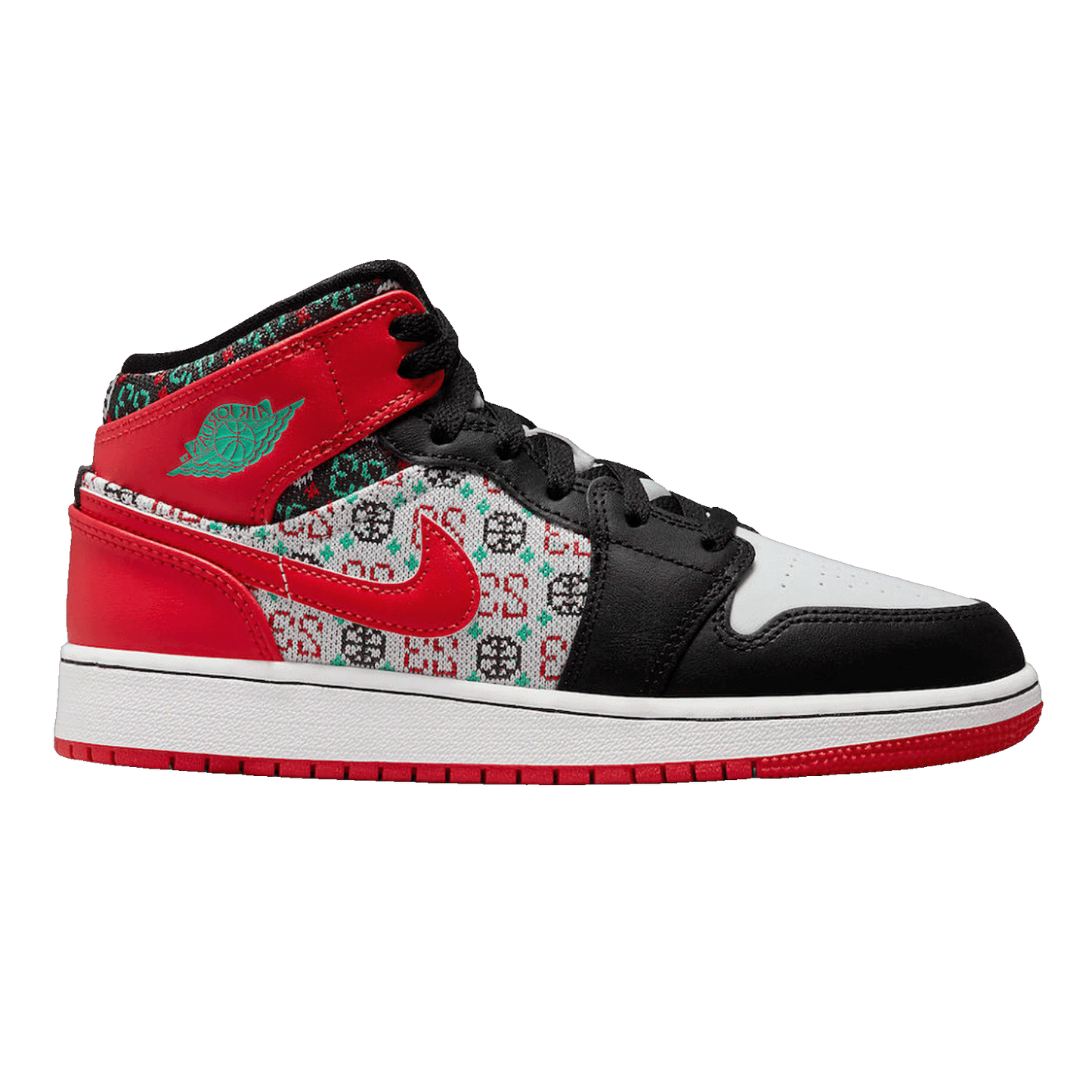 Nike Air Jordan 1 Mid SE Ugly Christmas Sweater (GS)