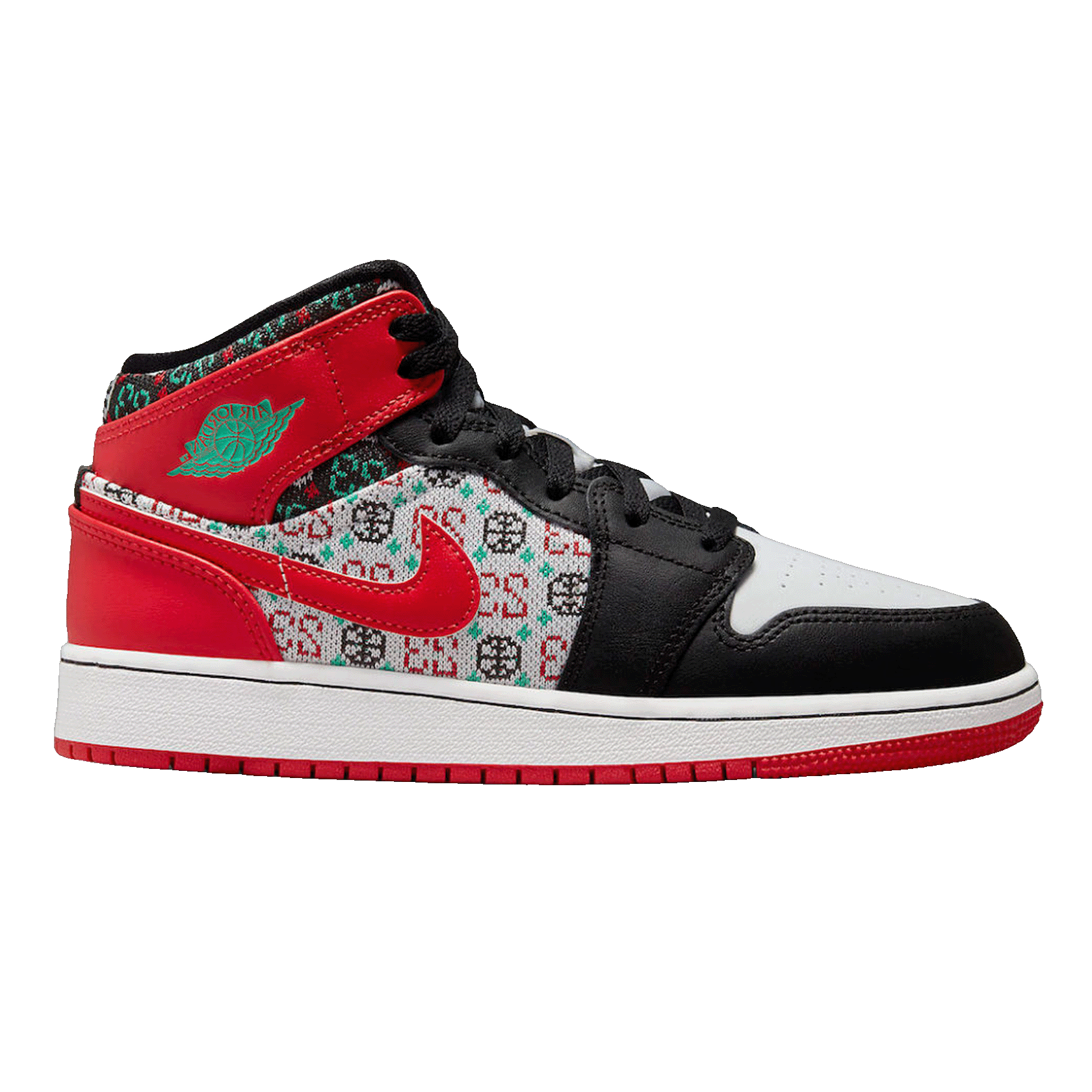 Nike Air Jordan 1 Mid SE Ugly Christmas Sweater (GS)