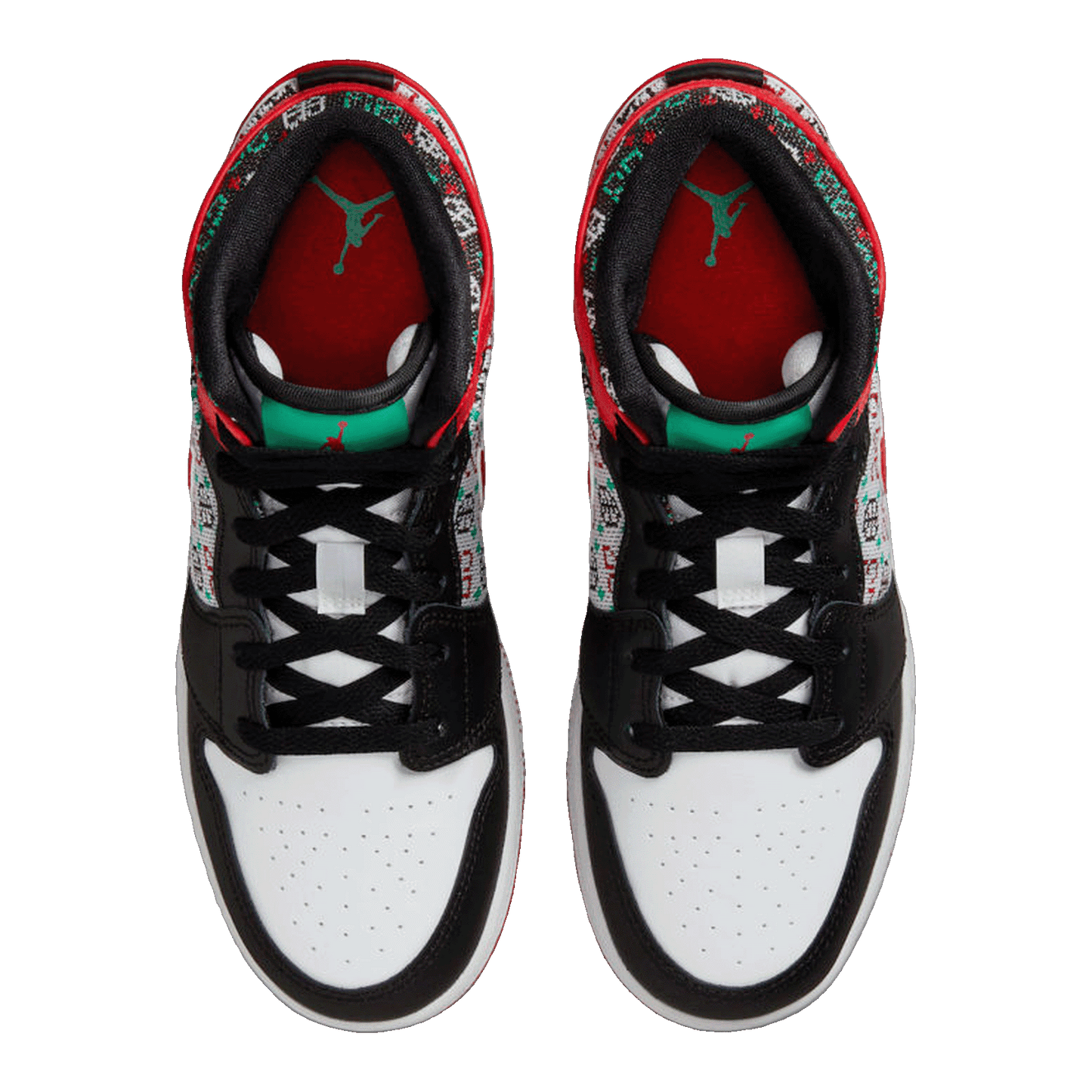 Nike Air Jordan 1 Mid SE Ugly Christmas Sweater (GS) Oben