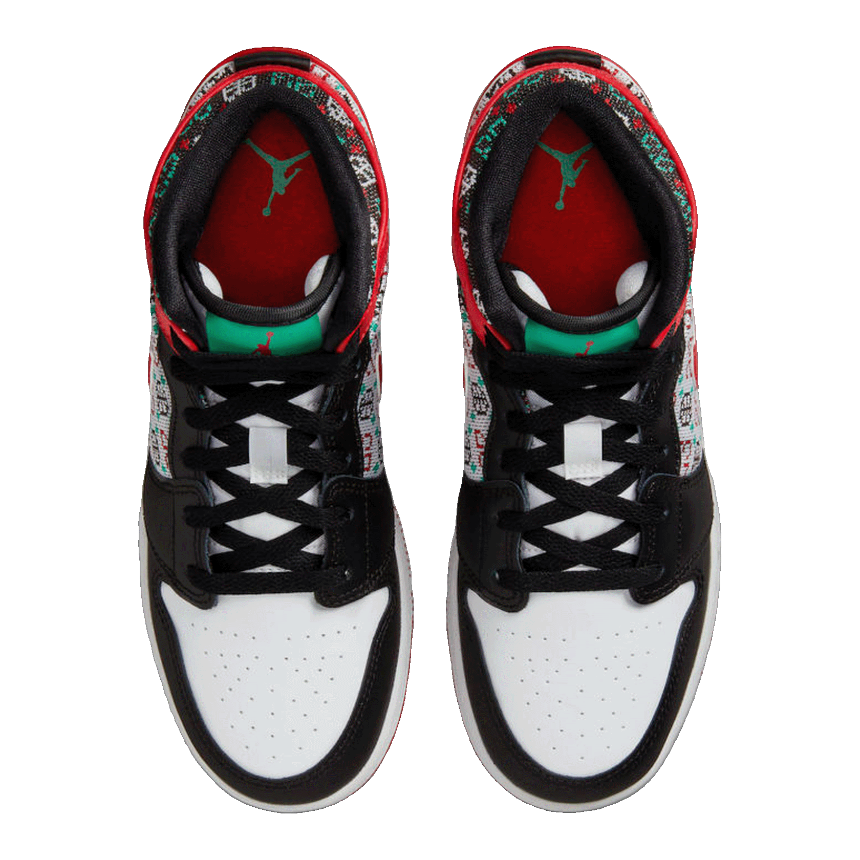 Nike Air Jordan 1 Mid SE Ugly Christmas Sweater (GS) Oben